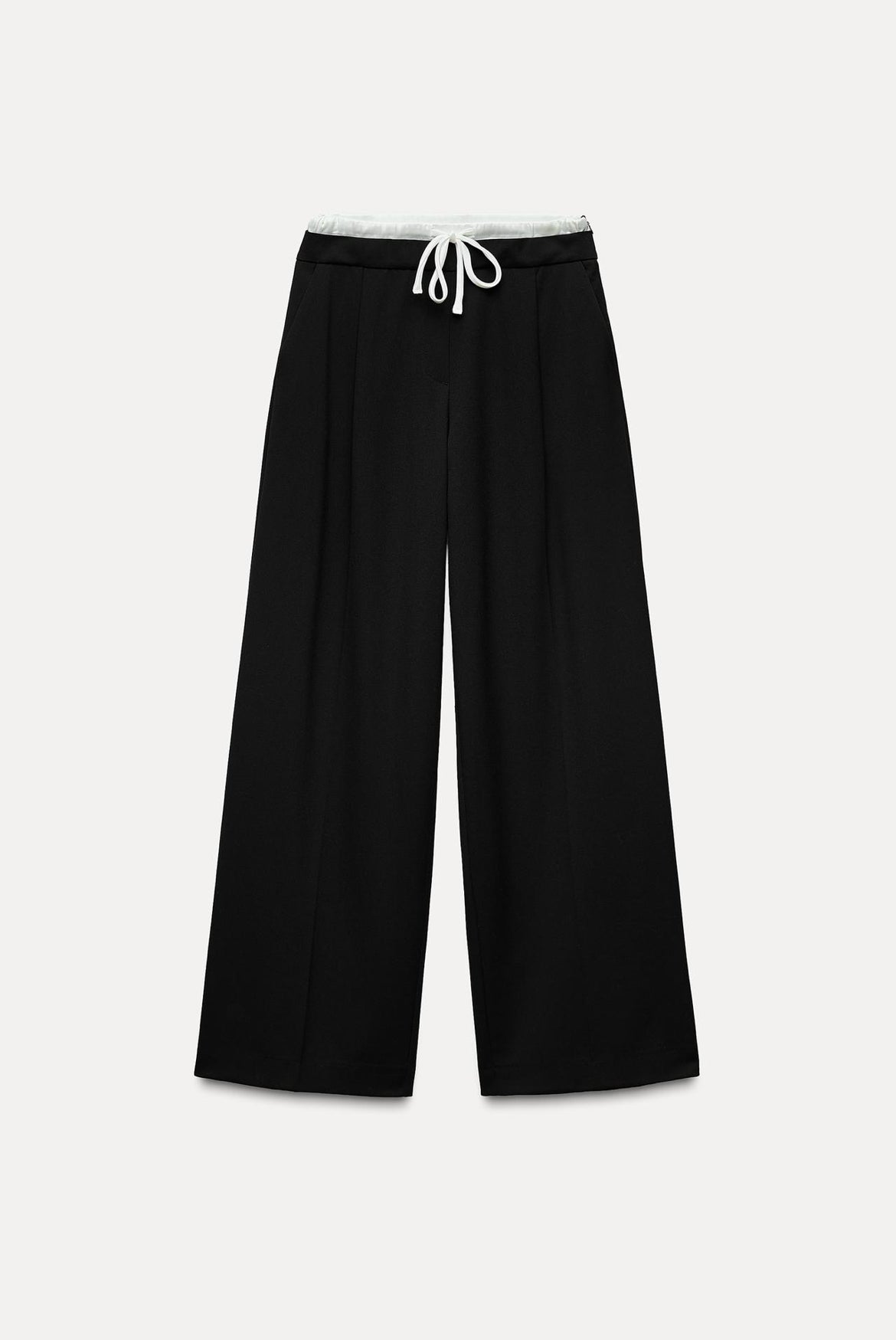 WIDE-LEG TROUSERS WITH DOUBLE WAISTBAND