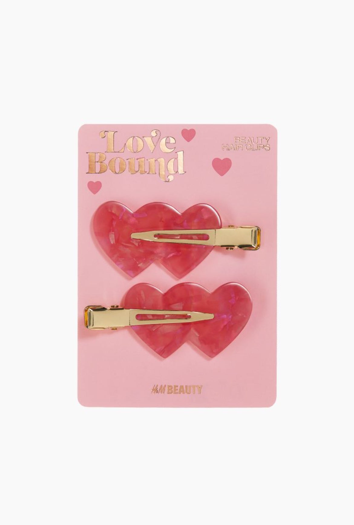 2-PACK HEART-DETAIL HAIR CLIPS