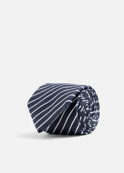 STRIPED JACQUARD TIE