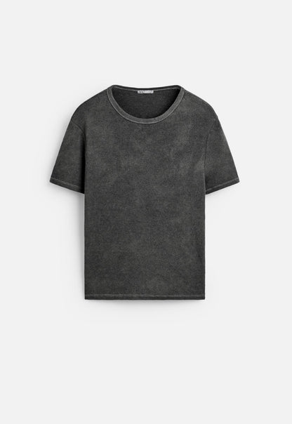 BASIC RIBBED T-SHIRT