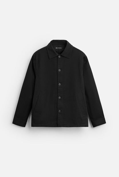 TEXTURED OVERSHIRT