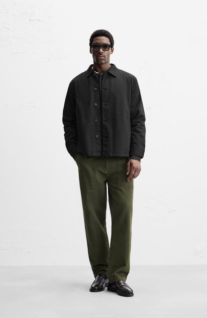 TEXTURED OVERSHIRT