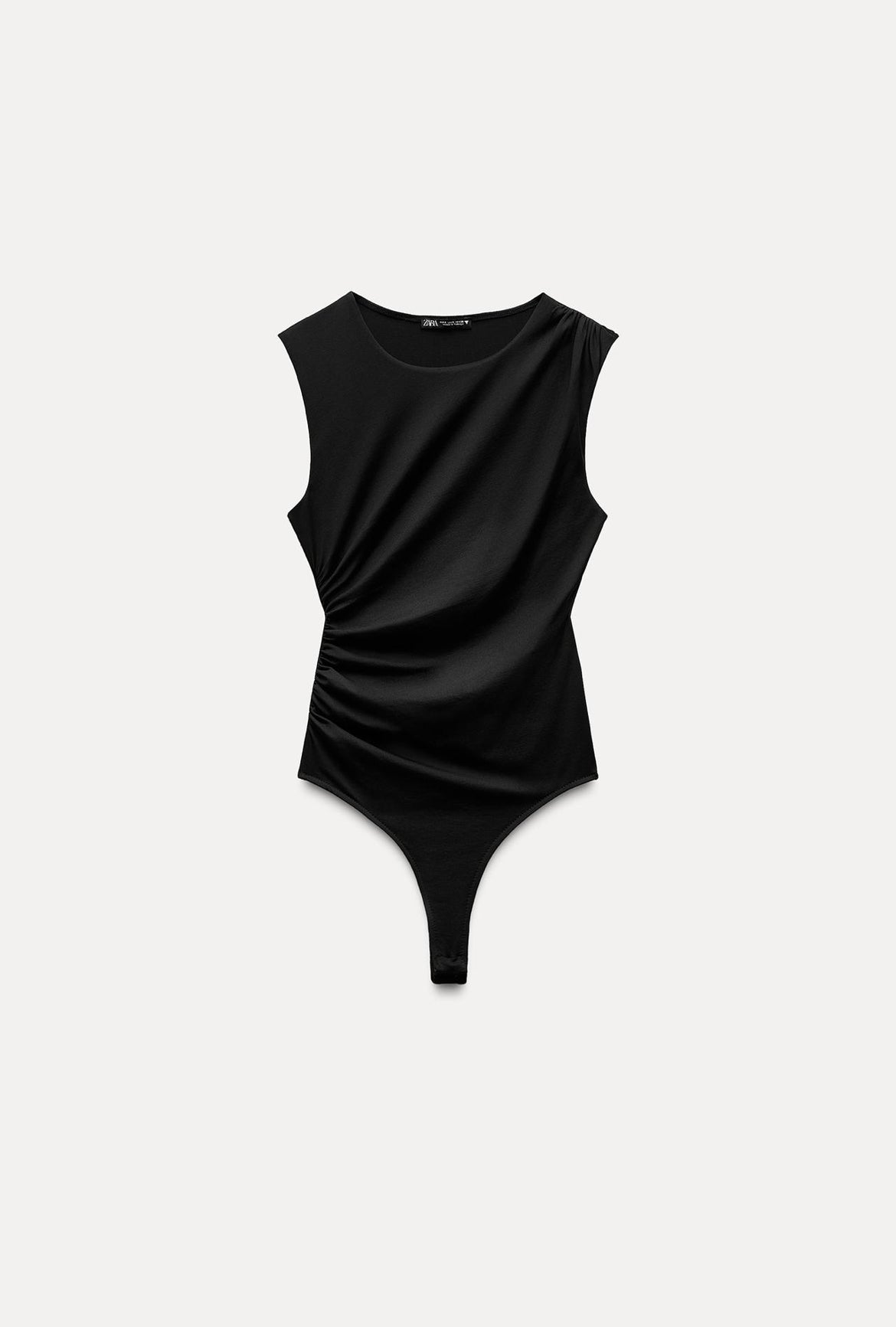 GATHERED POLYAMIDE BODYSUIT