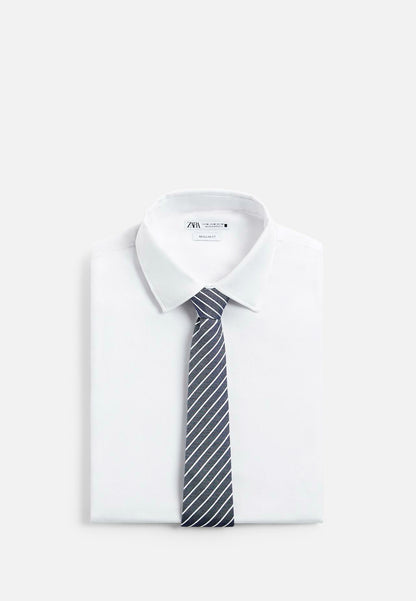 STRIPED JACQUARD TIE