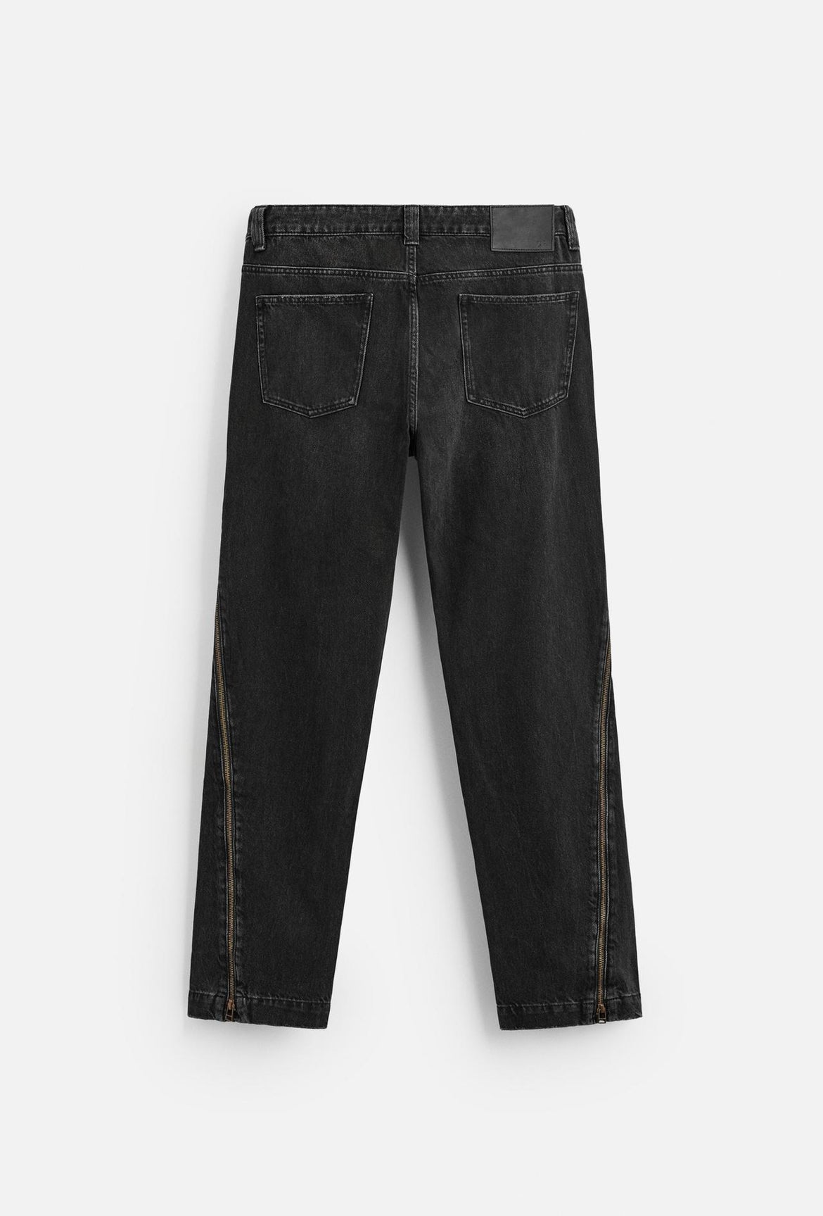 BELL BOTTOM JEANS WITH ZIPS