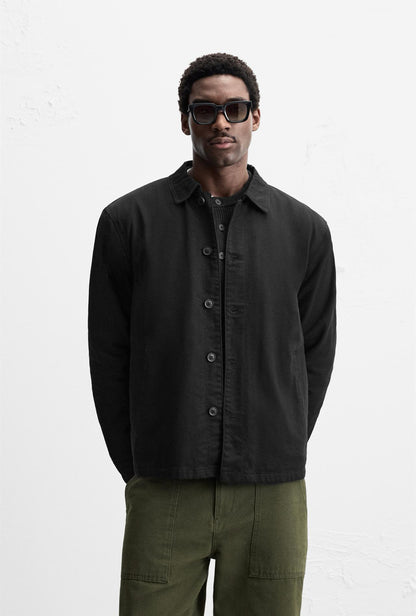 TEXTURED OVERSHIRT