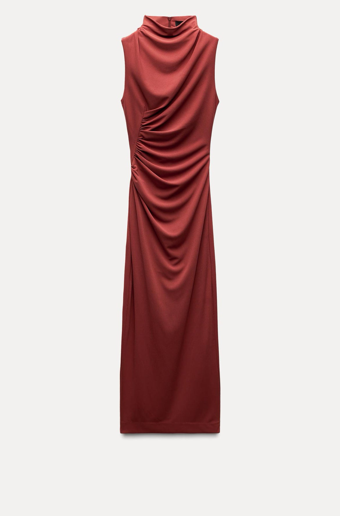 DRAPED MIDI DRESS