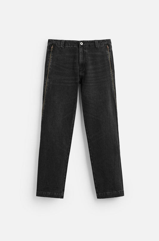 BELL BOTTOM JEANS WITH ZIPS