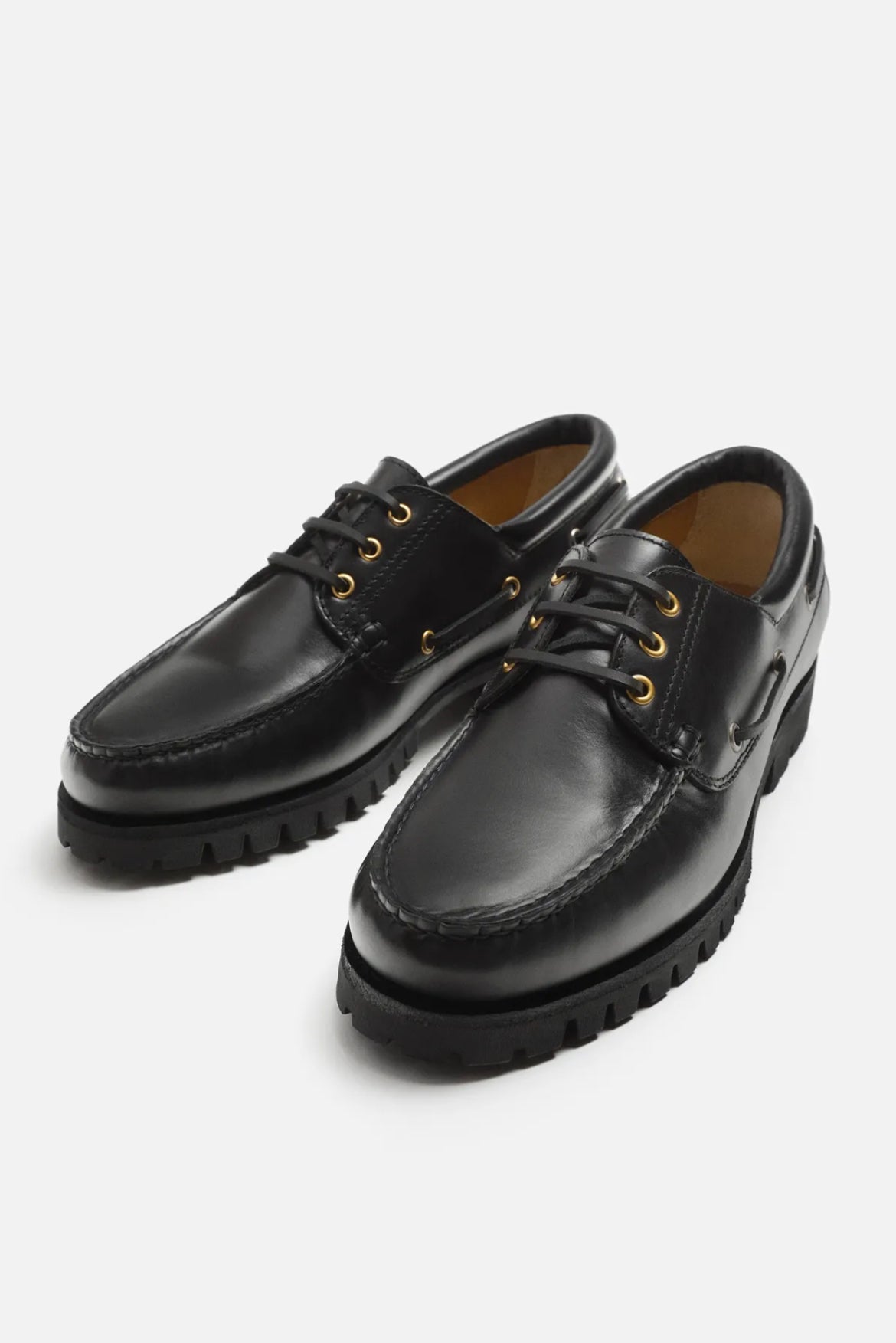 LEATHER DECK SHOES