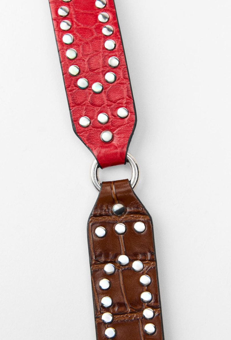 MULTICOLOURED STUDDED BELT