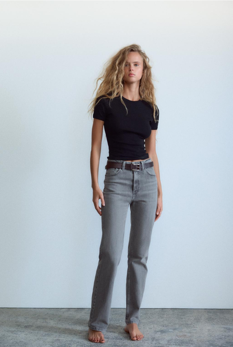 TRF STRAIGHT HIGH-WAIST JEANS