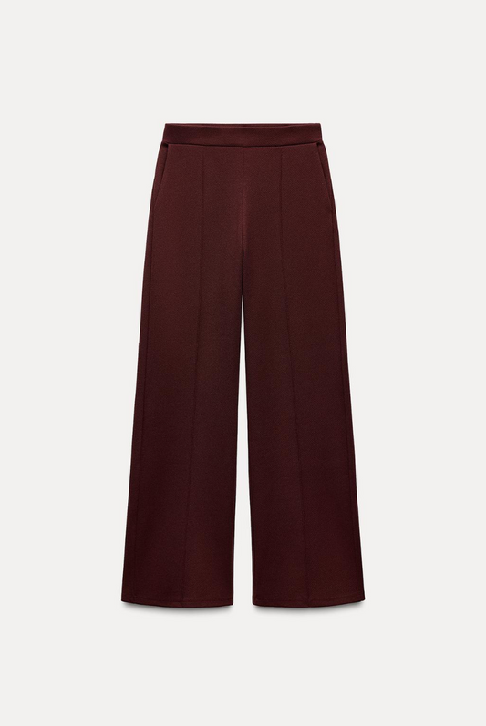 WIDE RIBBED TROUSERS