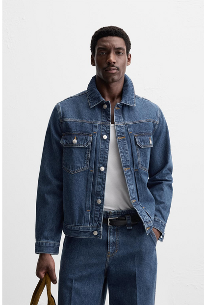 DENIM JACKET WITH POCKETS