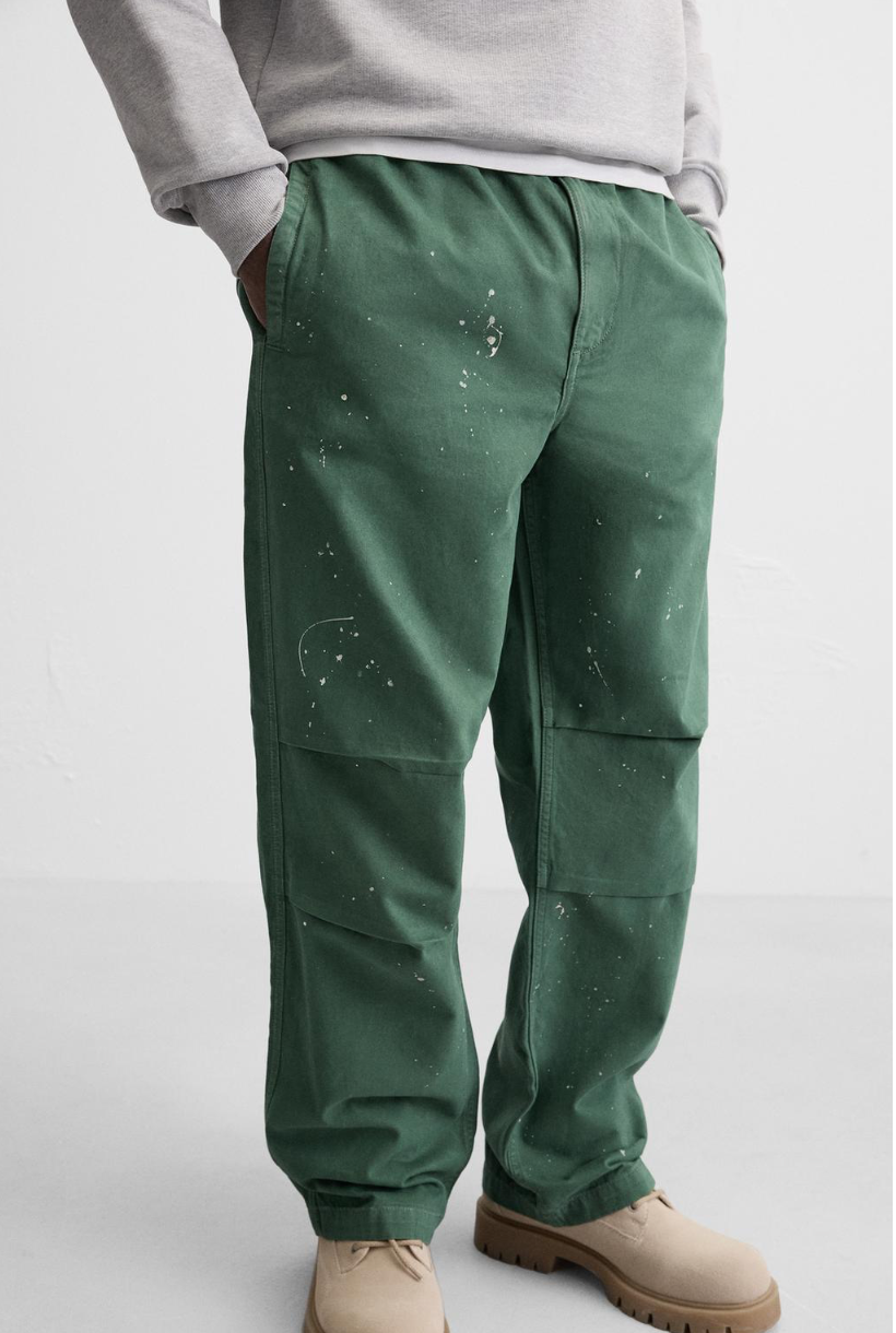 PARACHUTE PRINT TROUSERS