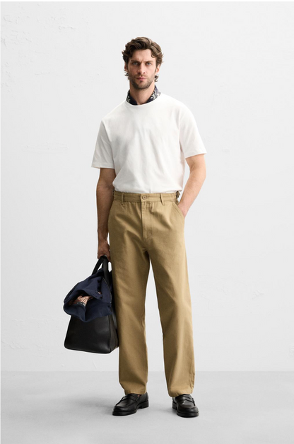 REGULAR FIT CHINO TROUSERS