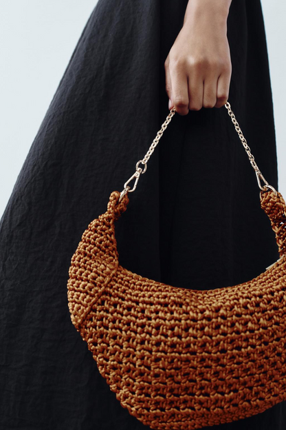 BRAIDED SHOULDER BAG