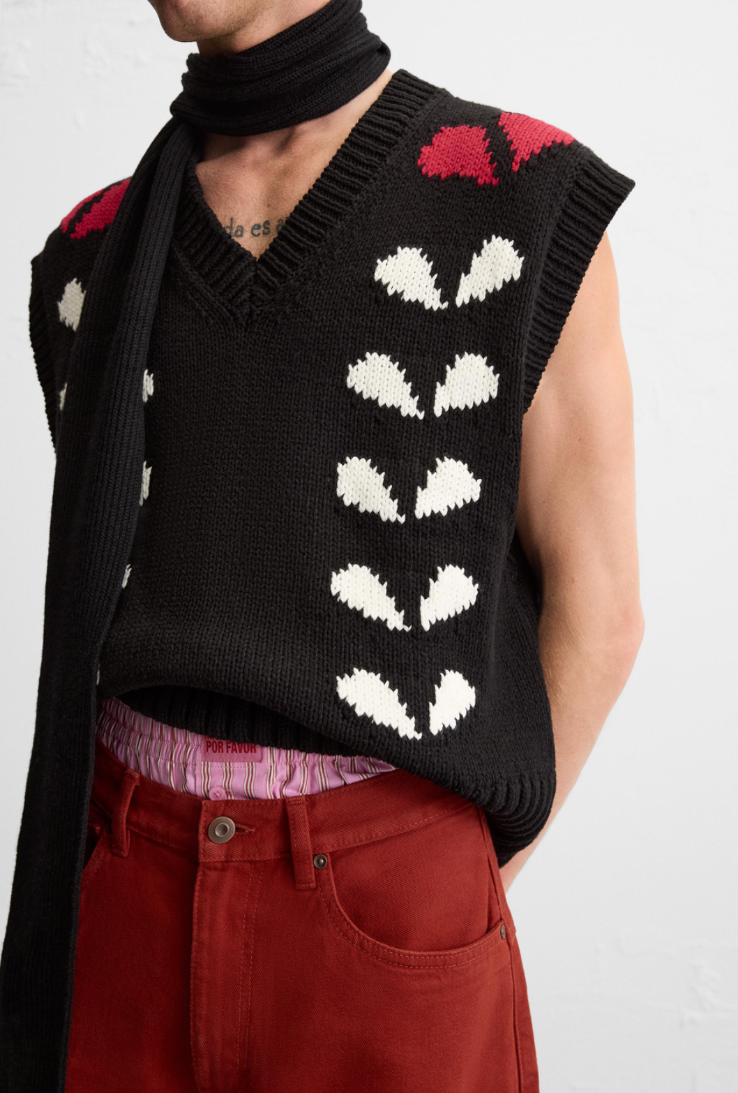 LIMITED EDITION HEART JACQUARD WAISTCOAT