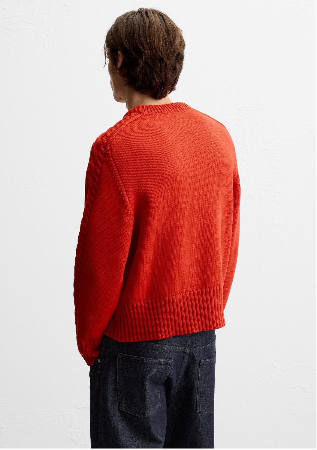 CABLE-KNIT SWEATER