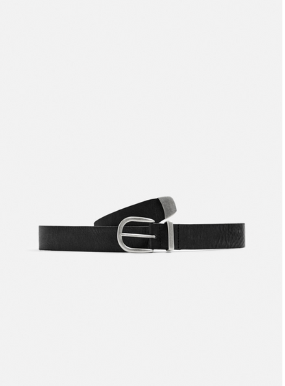 WASHED LEATHER BELT