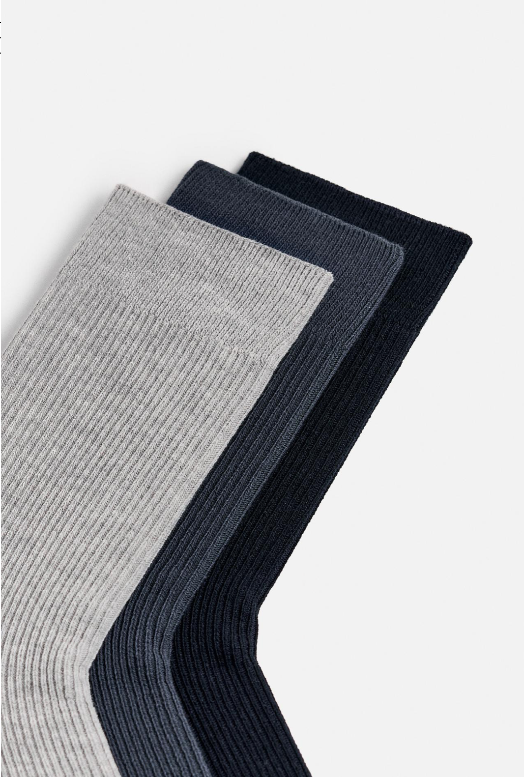 PACK OF 3 RIBBED SOCKS