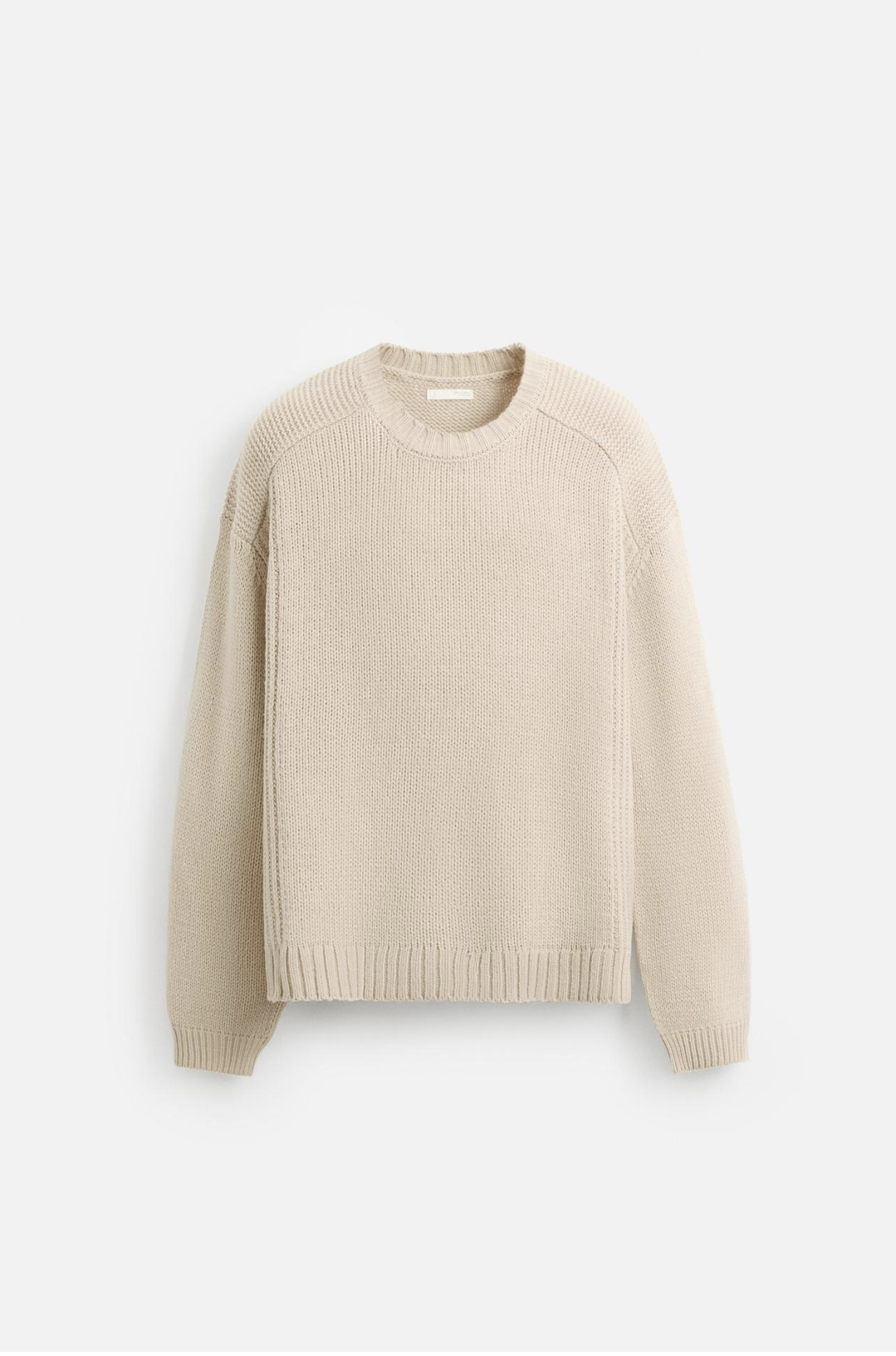 COMBINED TEXTURE SWEATER