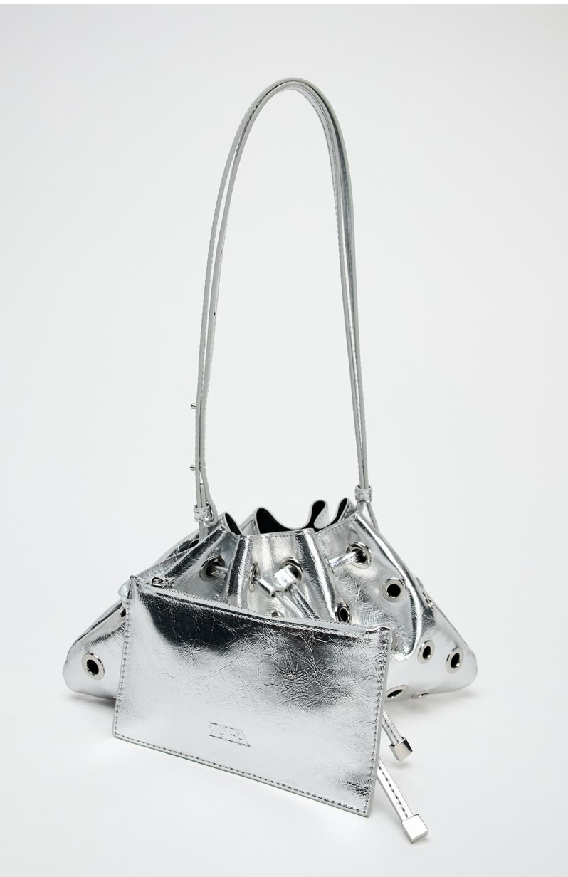 MINI EYELET BUCKET BAG