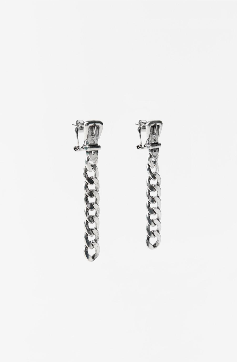 CHAIN BUCKLE EARRINGS