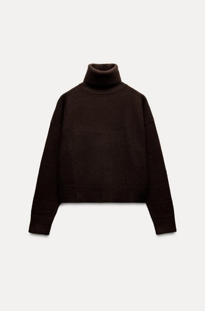 PLAIN HIGH NECK SWEATER