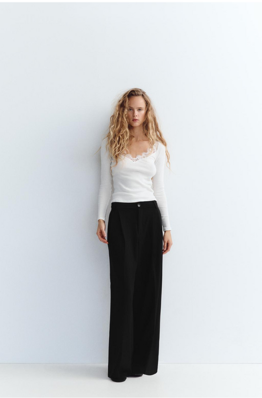 DOUBLE PLEAT TROUSERS