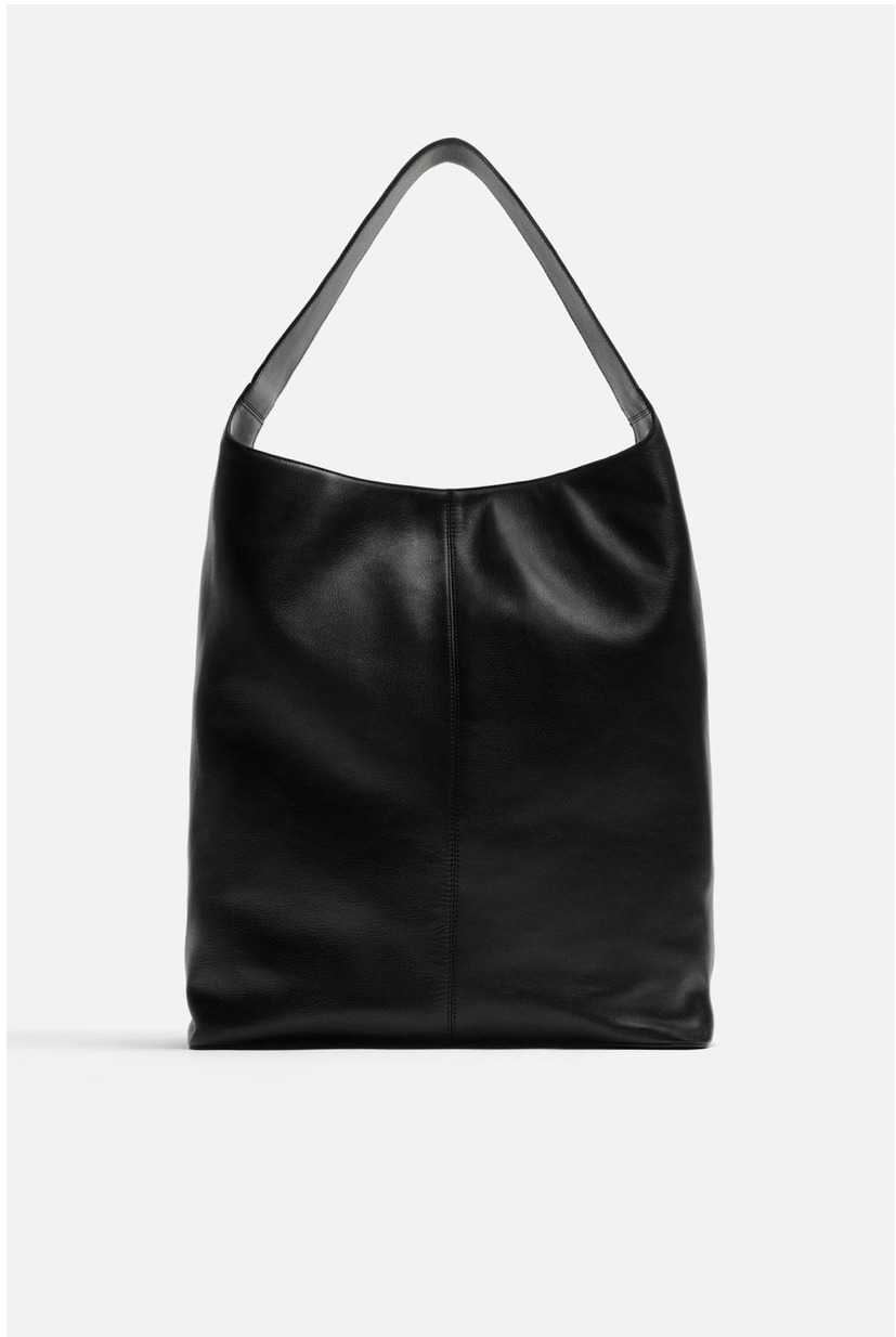 LEATHER SHOPPER BAG