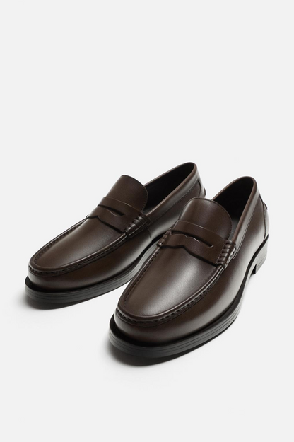 LEATHER PENNY LOAFERS