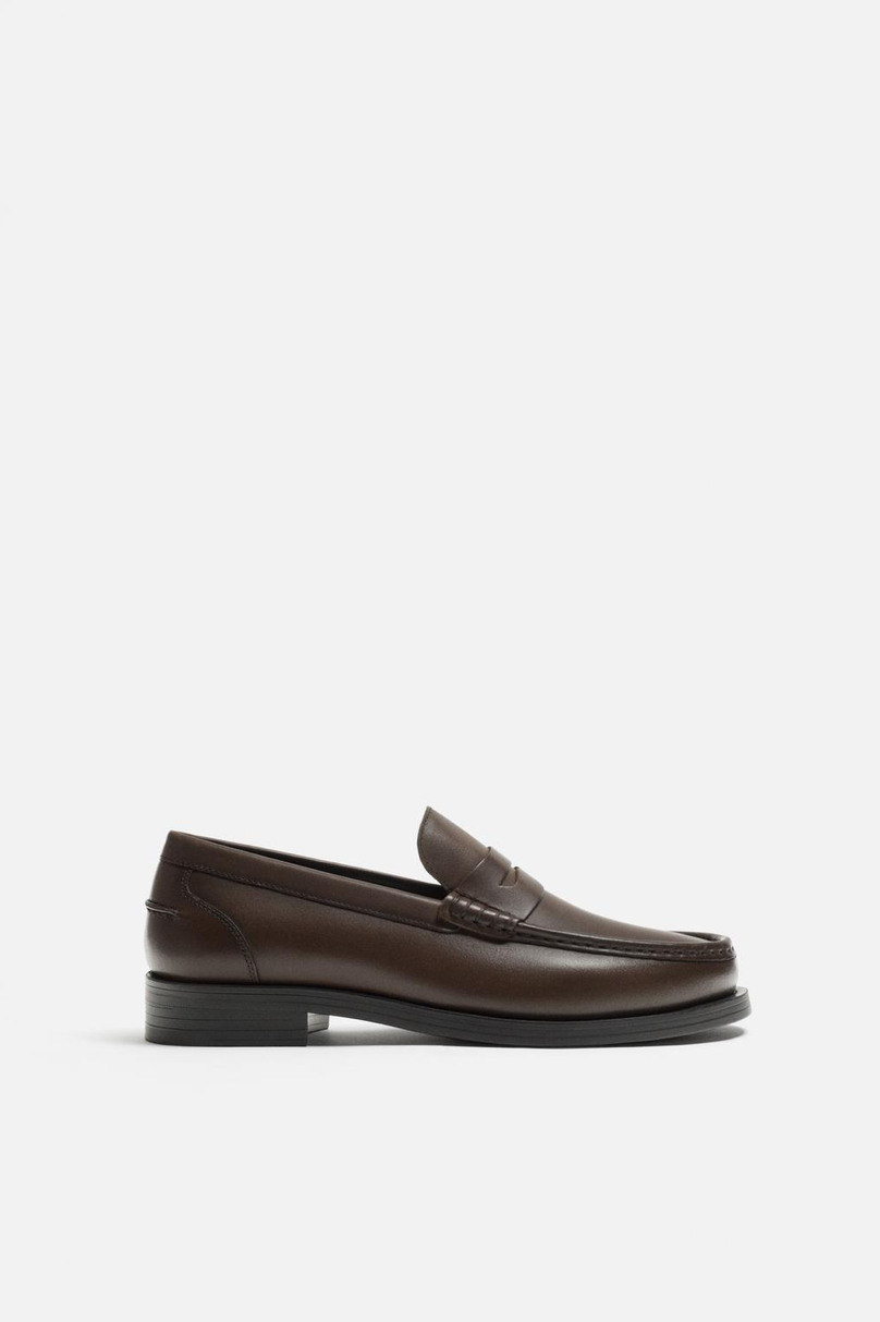 LEATHER PENNY LOAFERS